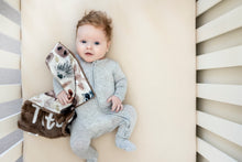 Load image into Gallery viewer, Brown Woodland Animal Lovey Blanket with Name