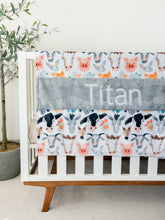 Load image into Gallery viewer, Farm Animals Personalized Baby Blanket