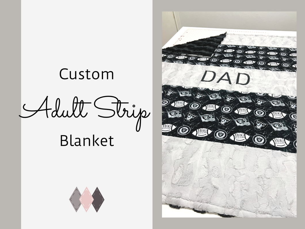 Custom Adult Strip Blanket