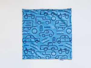 Blue Truck and Cars Personalized Lovey Blanket