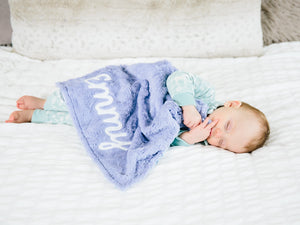 Icy Snow Dreams Small Lovey Blanket for Baby Girl