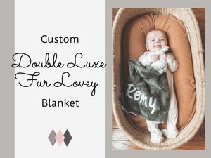 Custom Double Luxe Fur Lovey Blanket