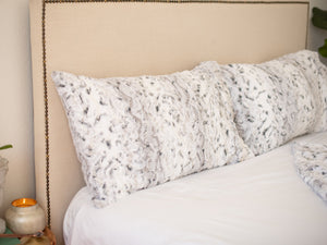 Gray Snowy Owl Pillowcases and/or Throw Blanket