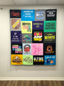 Super Soft Memory Quilt made with your T Shirts and Snuggly Minky
