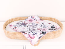 Load image into Gallery viewer, Dusty Rose Floral Lovey Blanket with Name