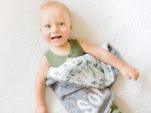 Load image into Gallery viewer, Personalized Eucalyptus Small Lovey Blanket