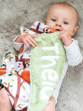 Load image into Gallery viewer, Sloth Personalized Baby Lovey Blanket