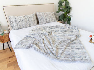 Silver Fox Pillowcases and/or Throw Blanket