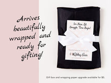 Load image into Gallery viewer, Navy Floral Minky Blanket with Blush Satin Ruffle and Name
