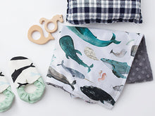 Load image into Gallery viewer, Whale Song Personalized Lovey Blanket