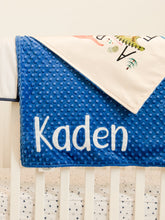 Load image into Gallery viewer, Dinosaur Alphabet Baby Blanket